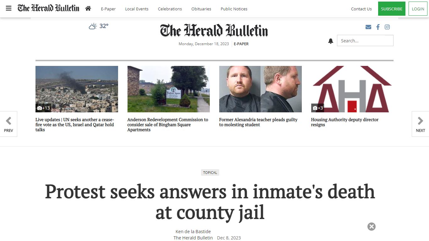 Protest seeks answers in inmate's death at county jail